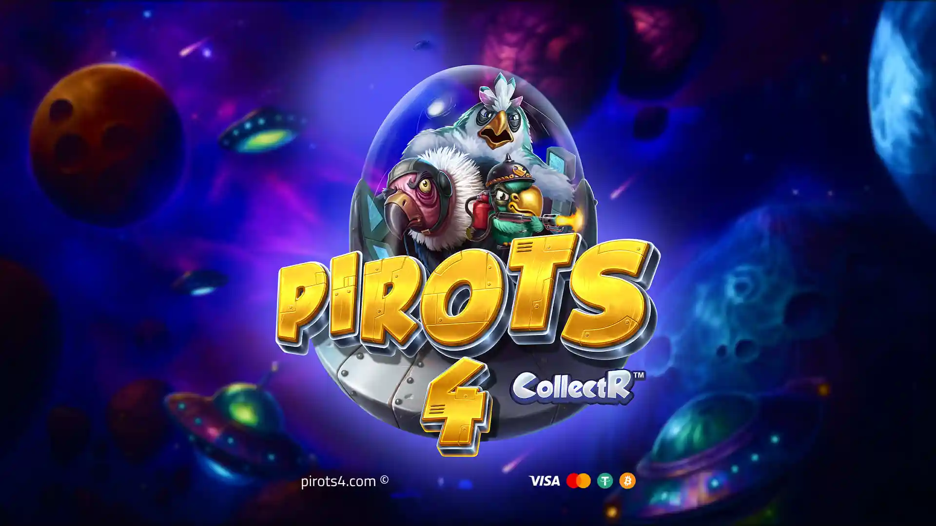 Logo of Pirots 4, football crash game by InOut Games with x13.77m max multiplier